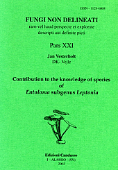 J. Vesterholt- Contribution to the knowledge of species of Entoloma subgenus Leptonia. 1