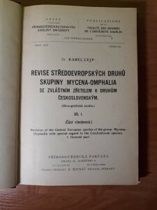 (Antik) Revise středoevropských druhů skupiny Mycena-Omphalia I. (1929)-K. Cejp